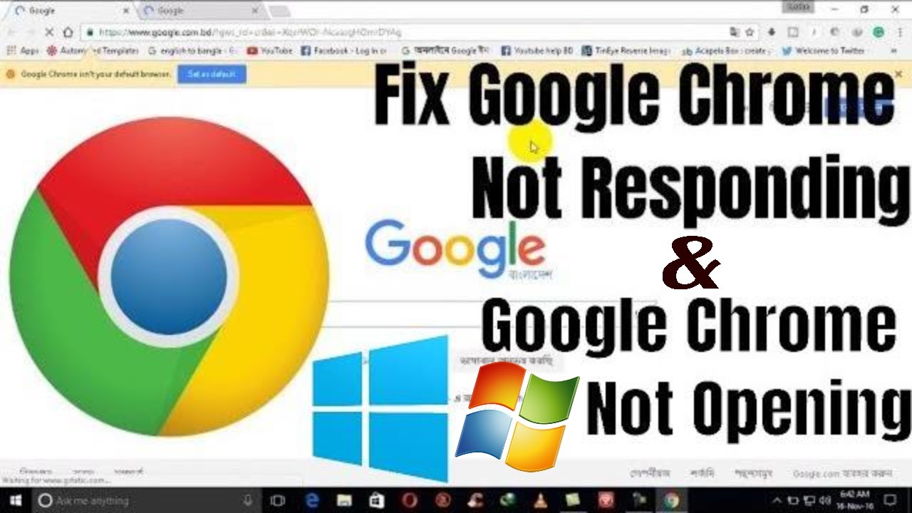 Chrome not working in windows 8.1